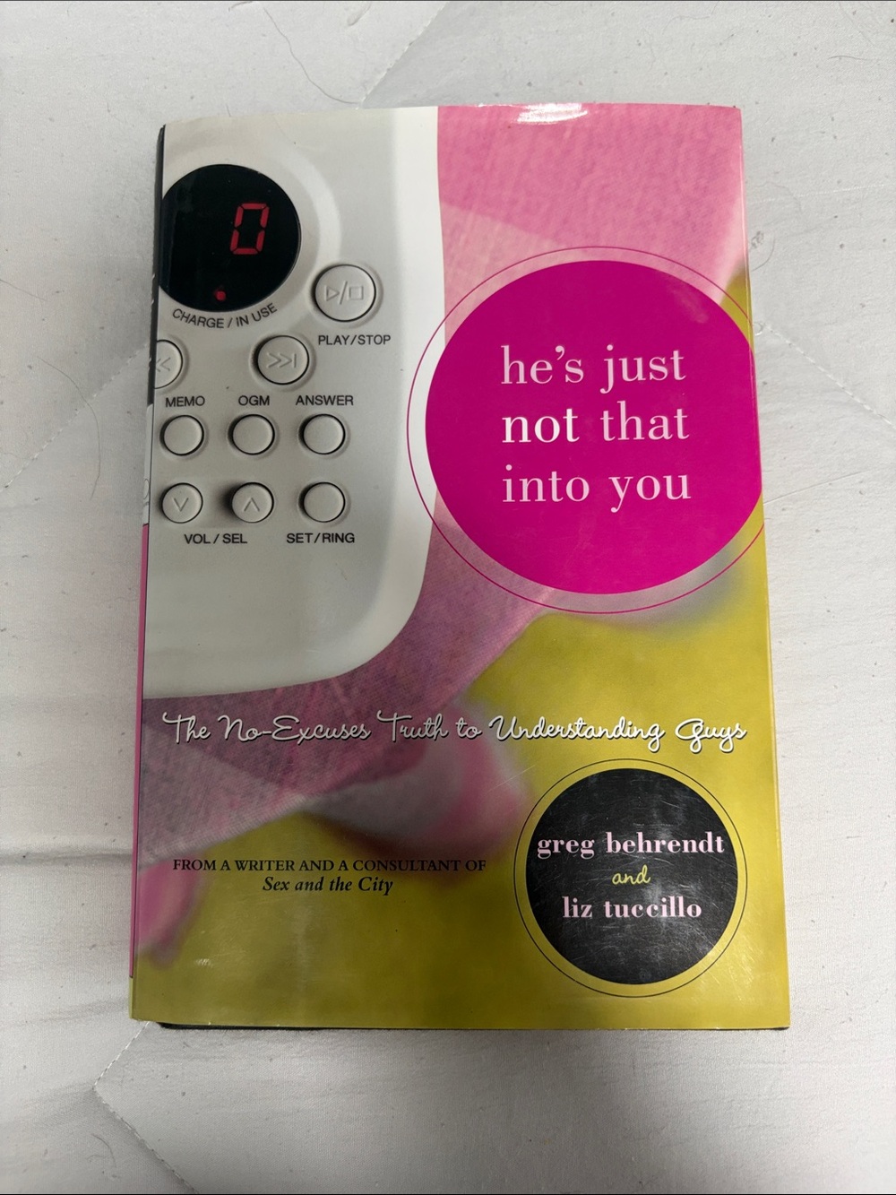 He's Just Not That Into You Book - Pink & Yellow Cover